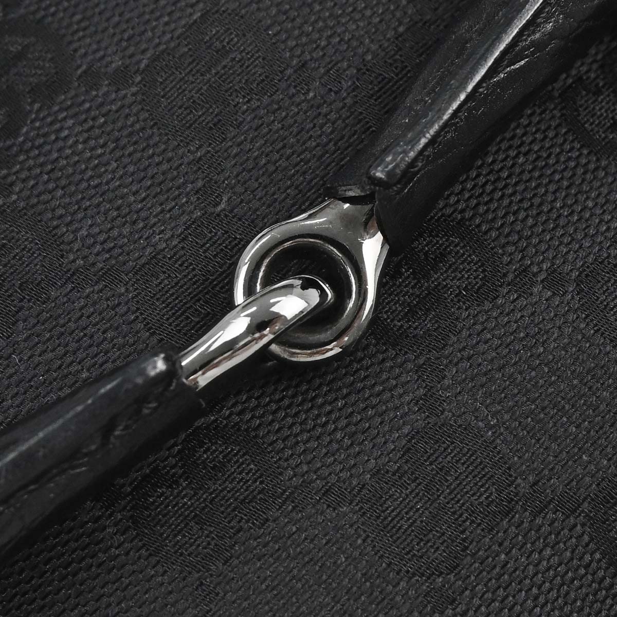 Gucci Black GG Canvas Horsebit Handbag