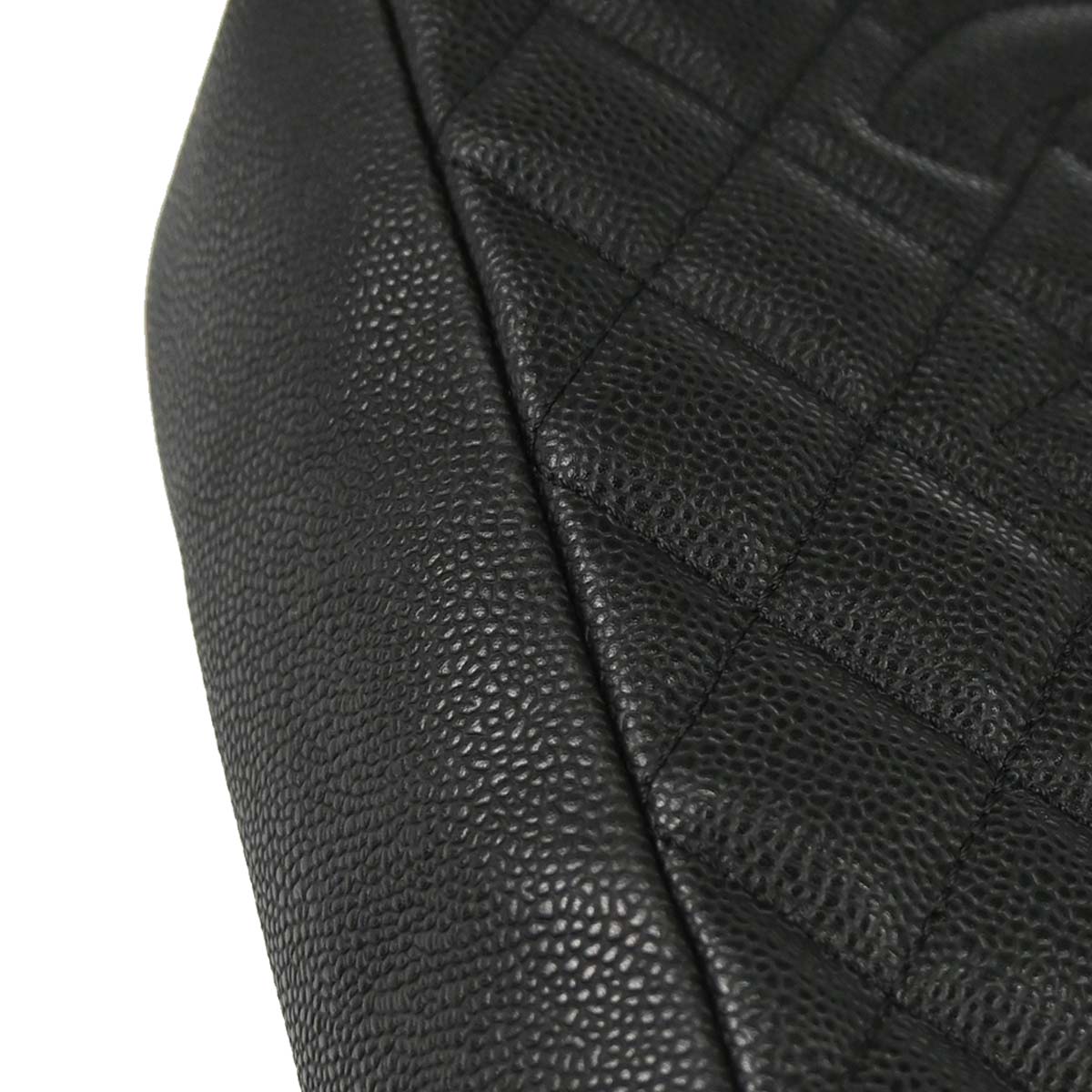 Chanel 2009-2010 Black Caviar Skin Petite Shopping Tote PST Chain Handbag