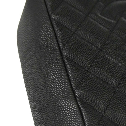 Chanel 2009-2010 Black Caviar Skin Petite Shopping Tote PST Chain Handbag