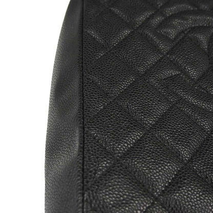 Chanel 2010-2011 Black Caviar Skin Petite Shopping Tote PST Chain Handbag