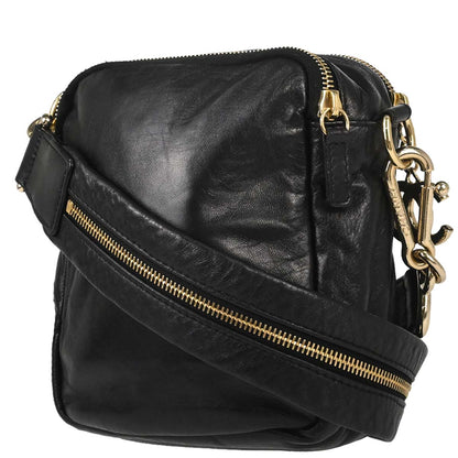 Chanel 2008-2009 Black Lambskin Jersey Scales Shoulder Bag