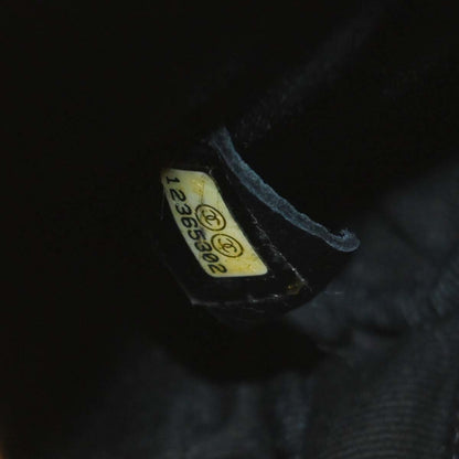 Chanel 2008-2009 Black Lambskin Jersey Scales Shoulder Bag