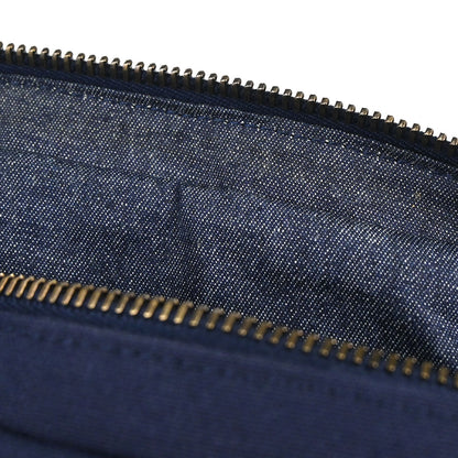 Chanel Navy Canvas Double Waist Bag Backpack