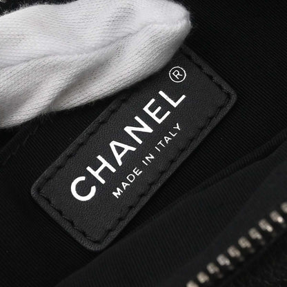 Chanel 2016-2017 Black Calfskin Waist Bum Bag