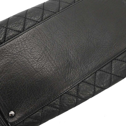 Chanel 2006-2008 Black Deerskin Lady Braid Bowler Bag Handbag