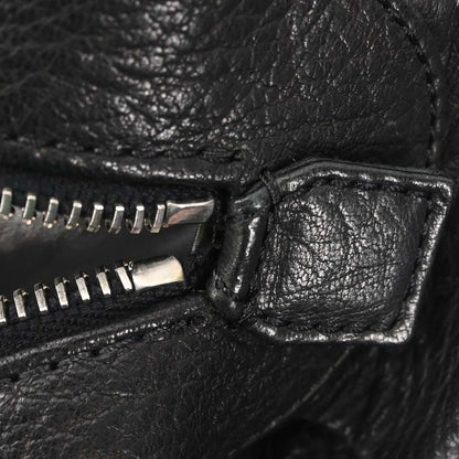 Chanel 2006-2008 Black Deerskin Lady Braid Bowler Bag Handbag