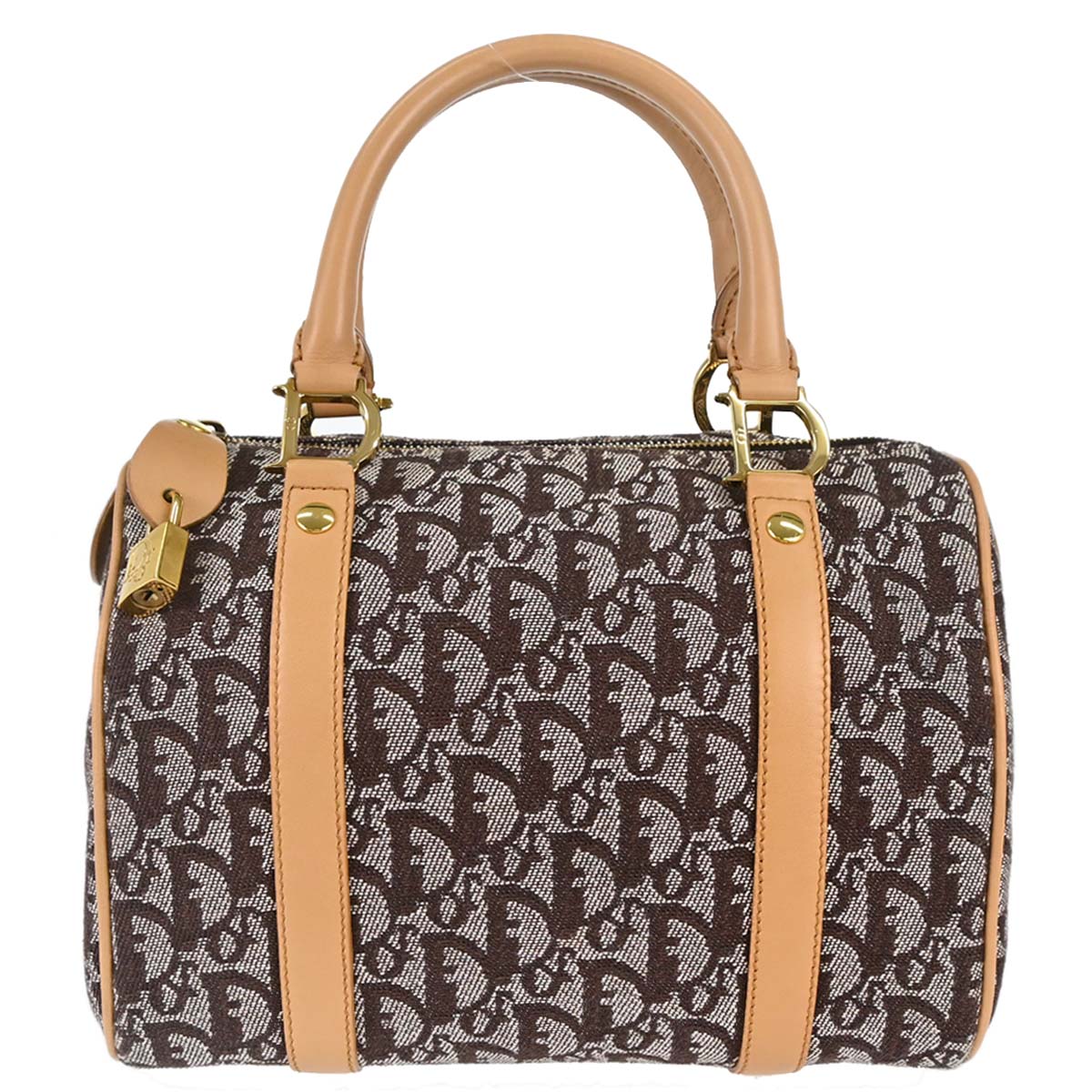 Christian Dior Brown Trotter Duffle Handbag