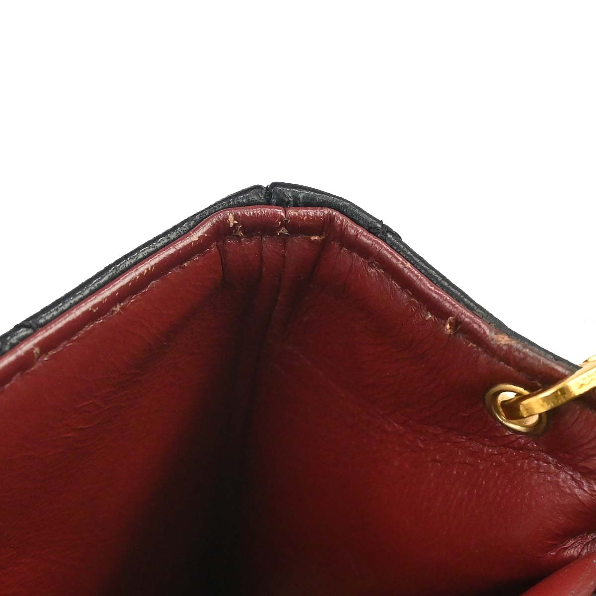 Chanel 1989-1991 Black Lambskin Turnlock Small Full Flap Shoulder Bag