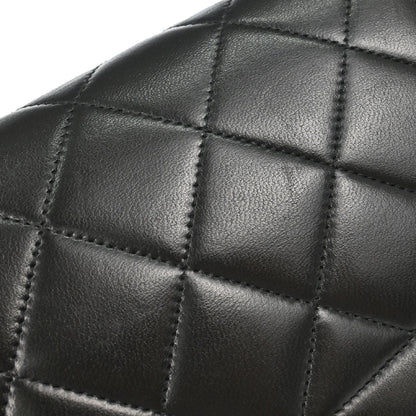 Chanel 1991-1994 Black Lambskin Small Diana Shoulder Bag