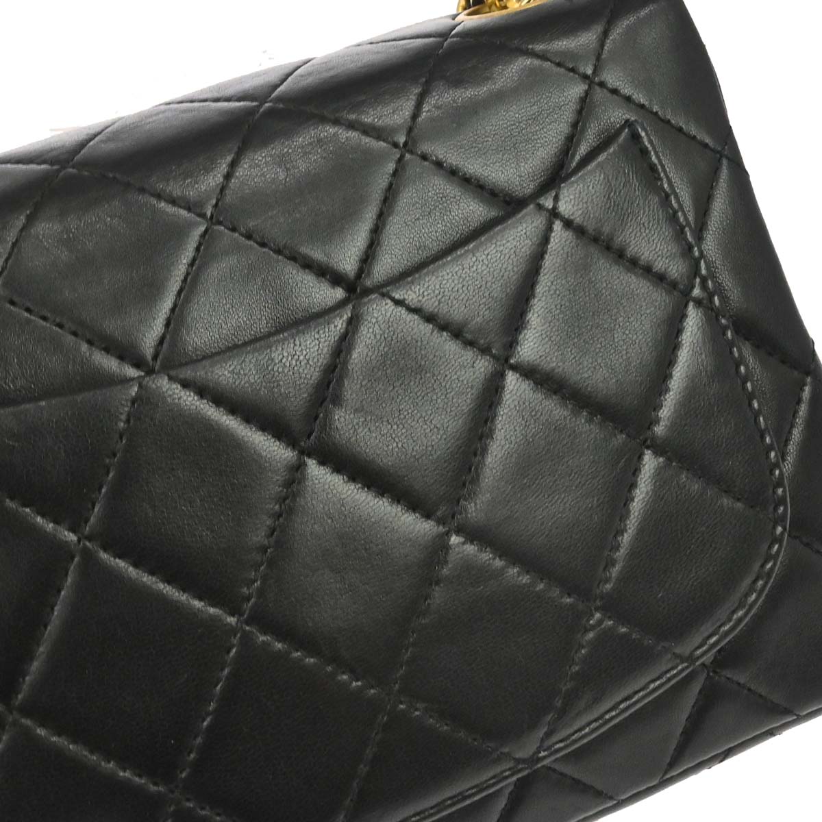 Chanel 1989-1991 Black Lambskin Mini Classic Square Flap Shoulder Bag 17