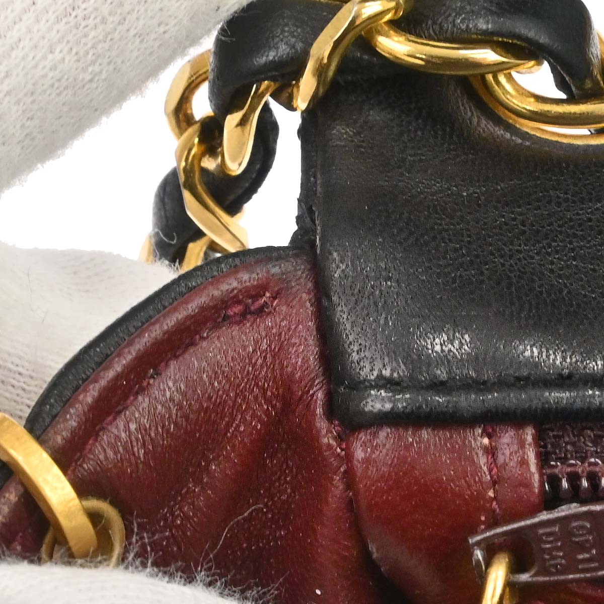 Chanel 1989-1991 Black Lambskin Mini Classic Square Flap Shoulder Bag 17
