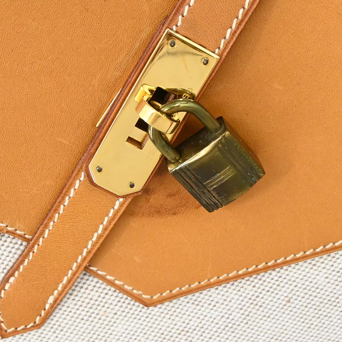 Hermes Natural Toile H Himalaya Handbag