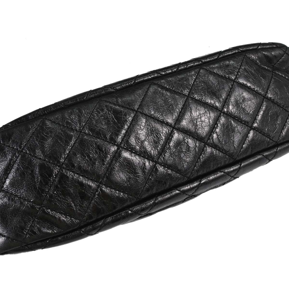 Chanel 2008-2009 Black Calfskin Mademoiselle Lock Camera Bag Jumbo