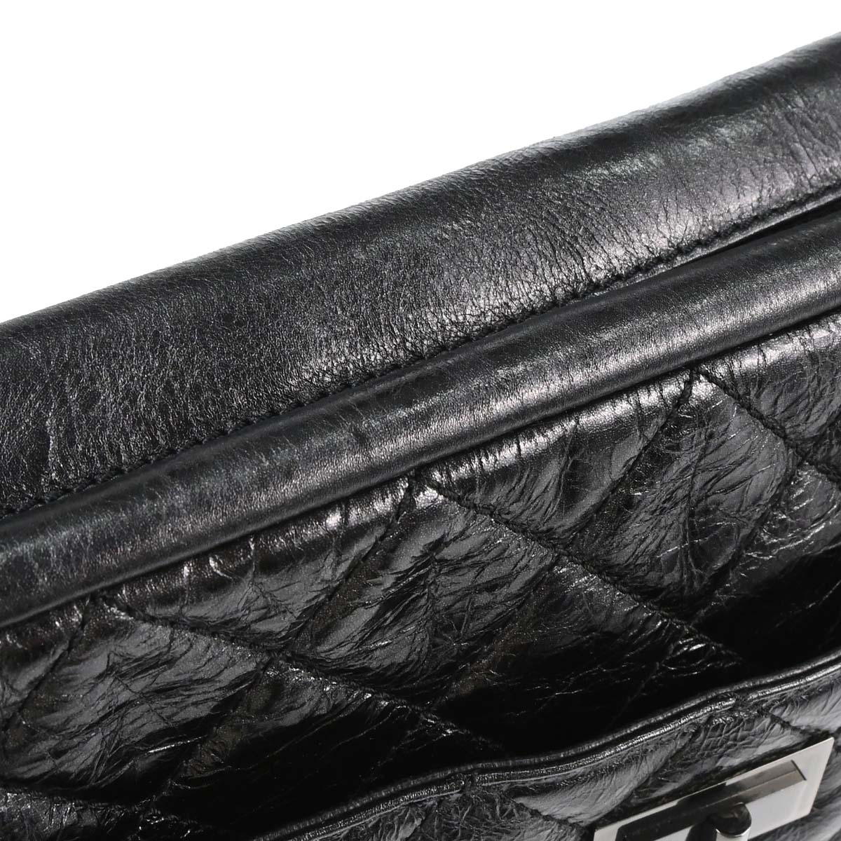 Chanel 2008-2009 Black Calfskin Mademoiselle Lock Camera Bag Jumbo