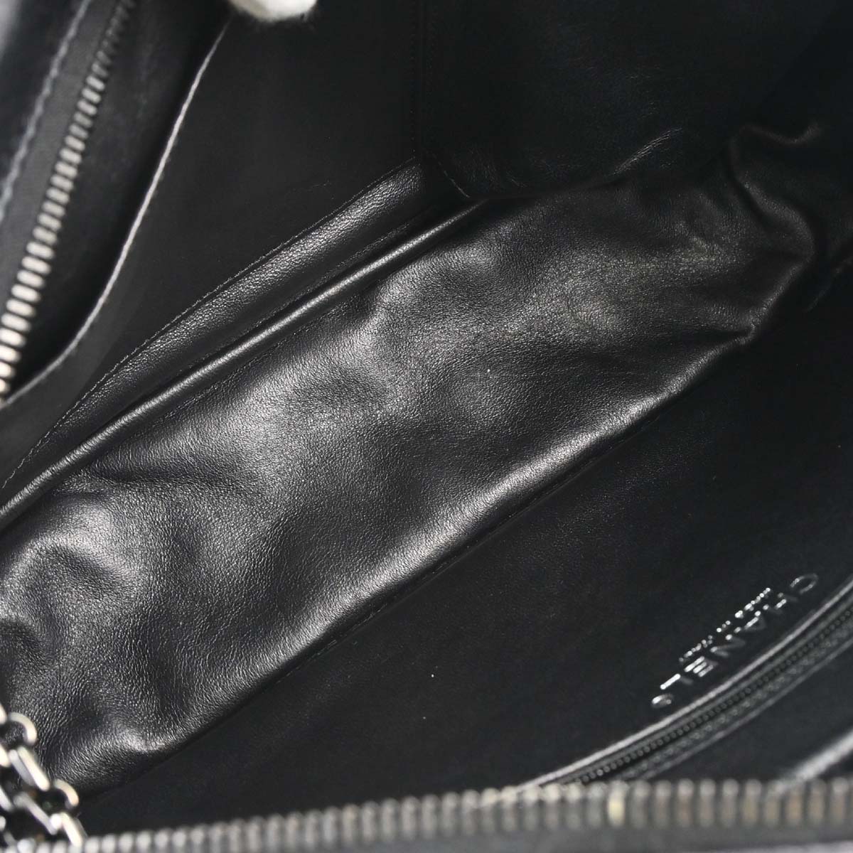 Chanel 2008-2009 Black Calfskin Mademoiselle Lock Camera Bag Jumbo