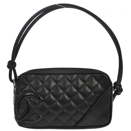 Chanel 2005-2006 Black Calfskin Cambon Ligne Handbag