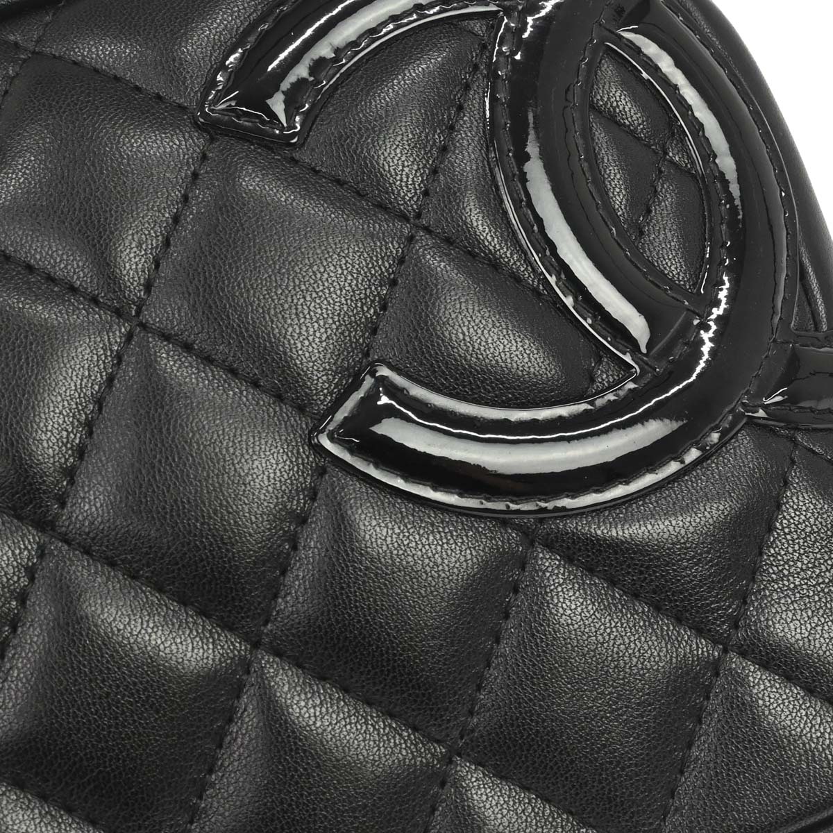 Chanel 2005-2006 Black Calfskin Cambon Ligne Handbag