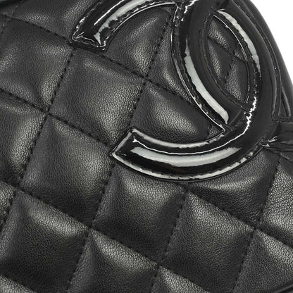 Chanel 2005-2006 Black Calfskin Cambon Ligne Handbag