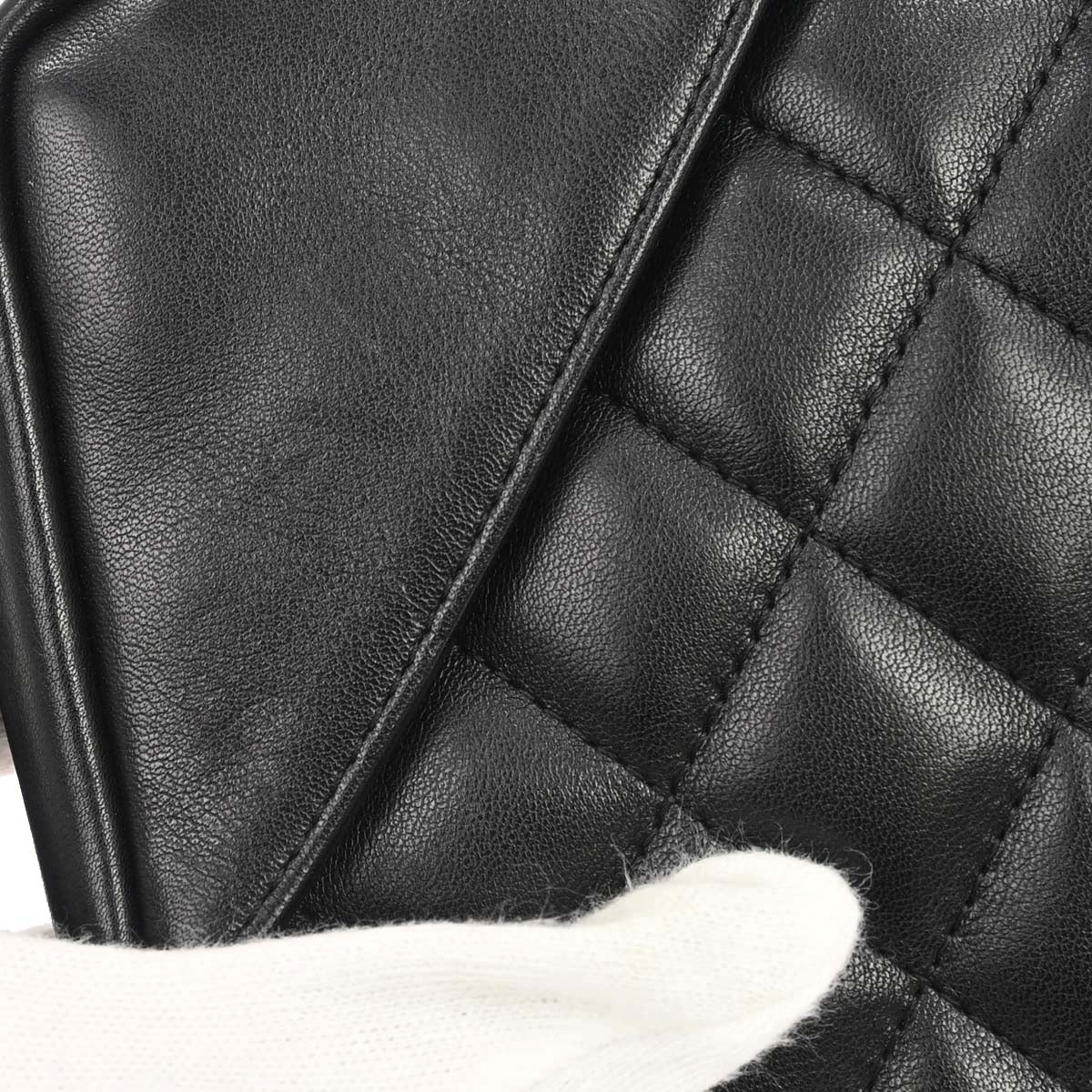 Chanel 2005-2006 Black Calfskin Cambon Ligne Handbag