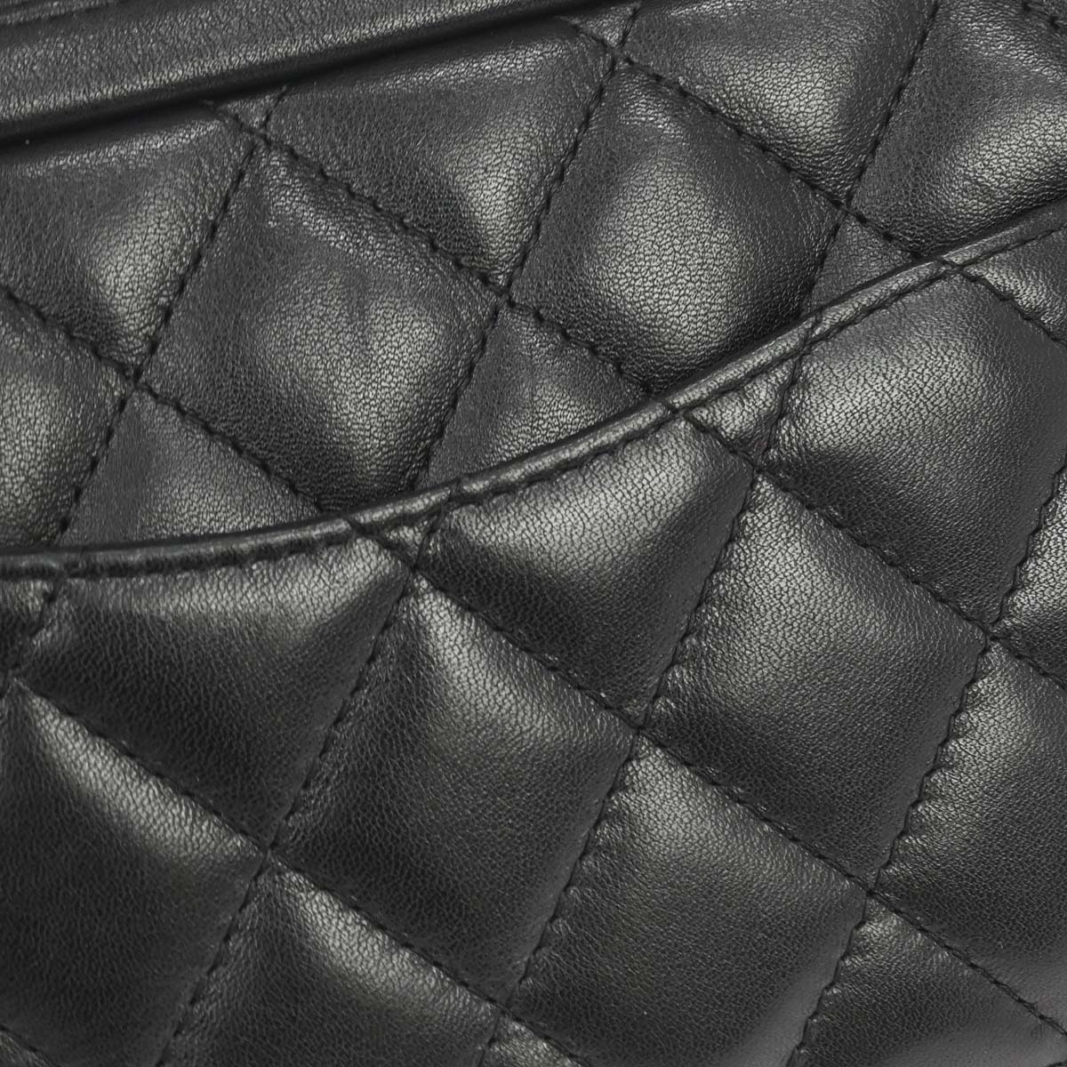 Chanel 2005-2006 Black Calfskin Cambon Ligne Handbag