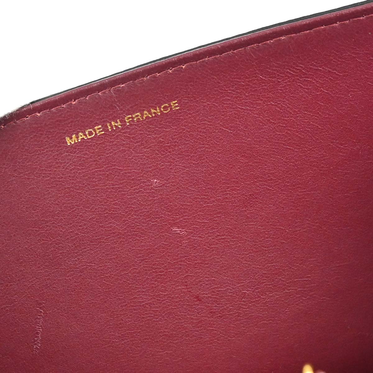 Chanel 1997-1999 Black Lambskin Pushlock Small Full Flap Shoulder Bag