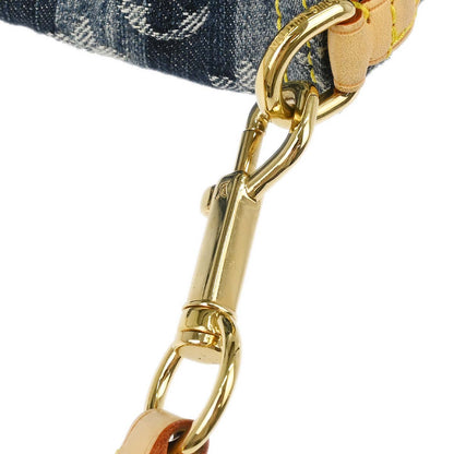 Louis Vuitton Blue Monogram Denim Mini Pleaty Raye Handbag M95333
