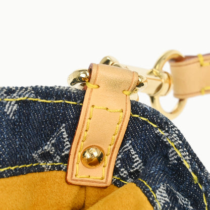 Louis Vuitton Blue Monogram Denim Mini Pleaty Raye Handbag M95333