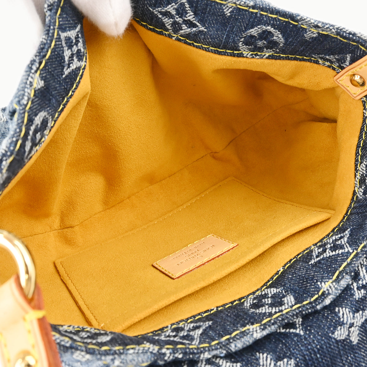Louis Vuitton Blue Monogram Denim Mini Pleaty Raye Handbag M95333