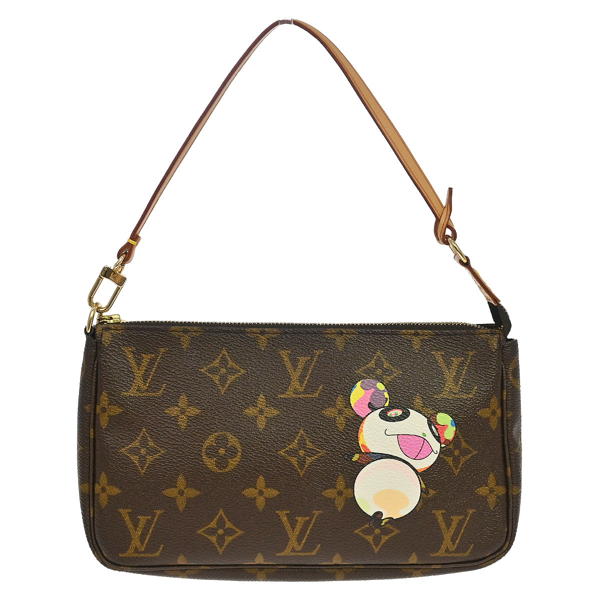 Louis Vuitton 2004 Monogram Panda Pochette Accessoires Handbag M51981