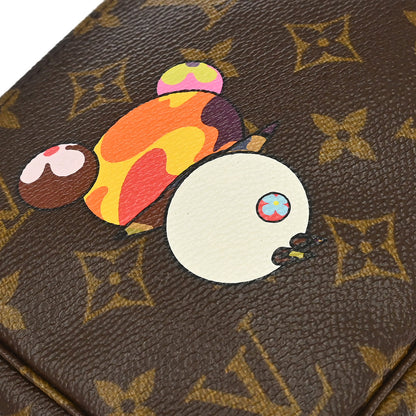 Louis Vuitton 2004 Monogram Panda Pochette Accessoires Handbag M51981