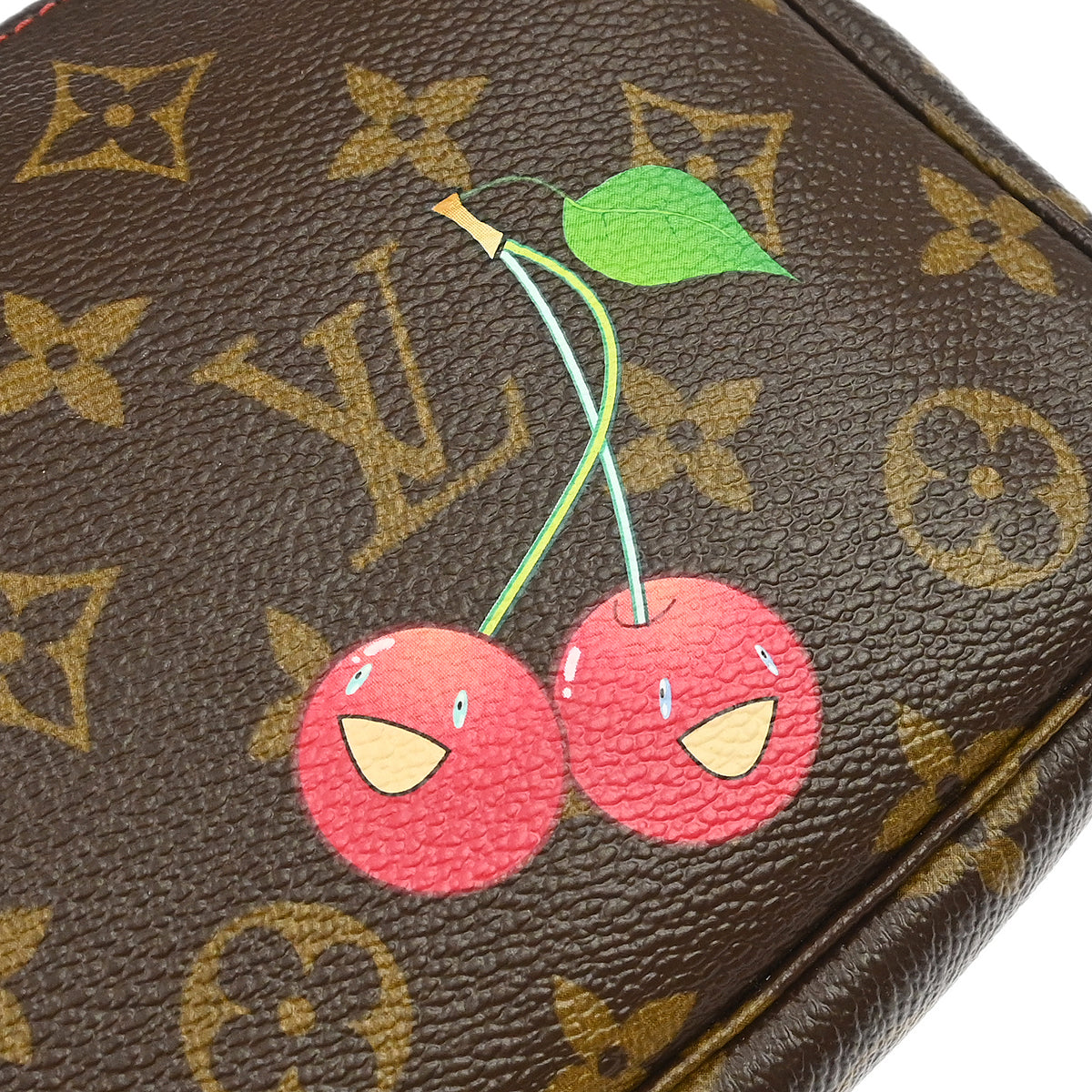 Louis Vuitton 2005 Monogram Cherry Pochette Accessoires Handbag M95008