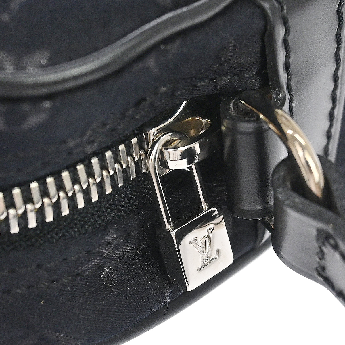 Louis Vuitton * Black Satin Pochette Conte De Fees Handbag M92275