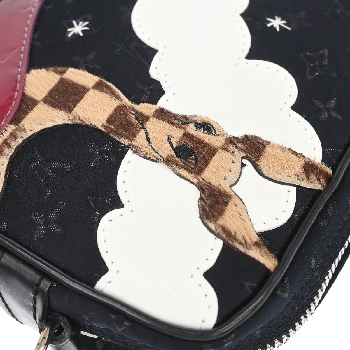 Louis Vuitton * Black Satin Pochette Conte De Fees Handbag M92275