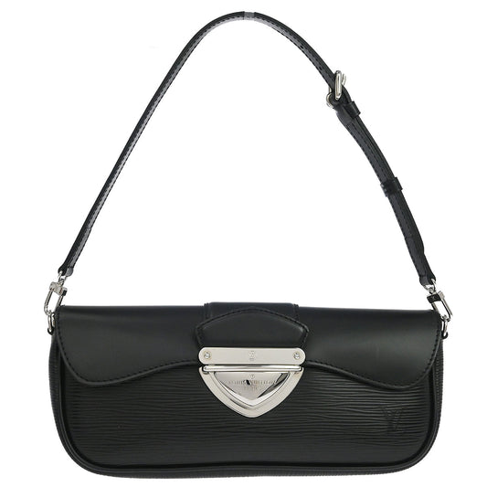Louis Vuitton Black Epi Pochette Montaigne Handbag M59292