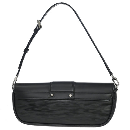 Louis Vuitton Black Epi Pochette Montaigne Handbag M59292