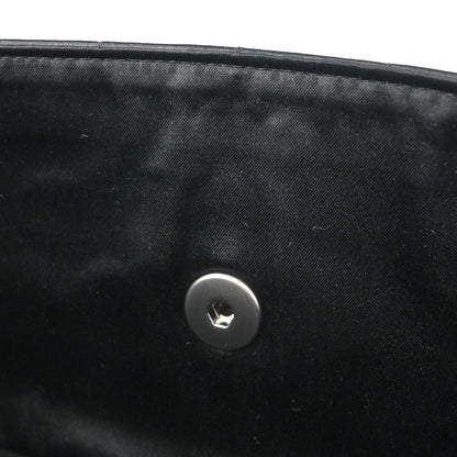 Chanel 2000-2002 Black Lambskin Choco Bar East West Shoulder Bag