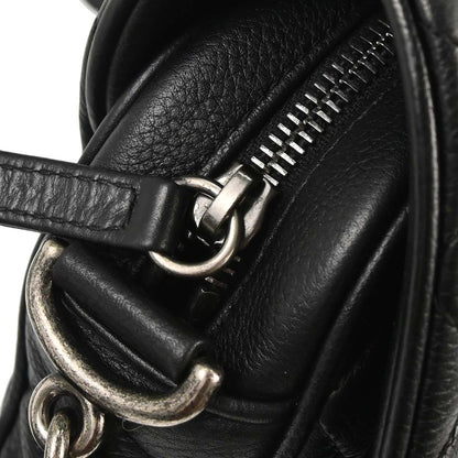 Chanel 2016-2017 Black Calfskin Casual Rock Shoulder Bag