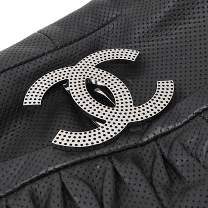 Chanel Black Perforated Lambskin Shoulder Bag