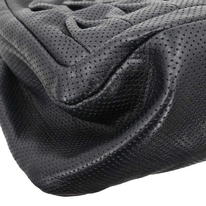Chanel Black Perforated Lambskin Shoulder Bag