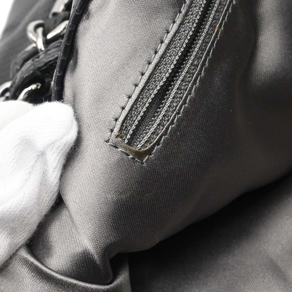 Chanel Black Perforated Lambskin Shoulder Bag