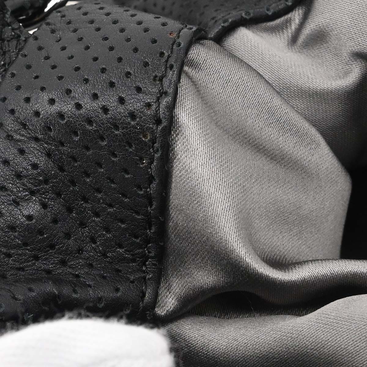 Chanel Black Perforated Lambskin Shoulder Bag