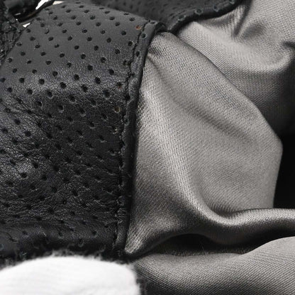 Chanel Black Perforated Lambskin Shoulder Bag