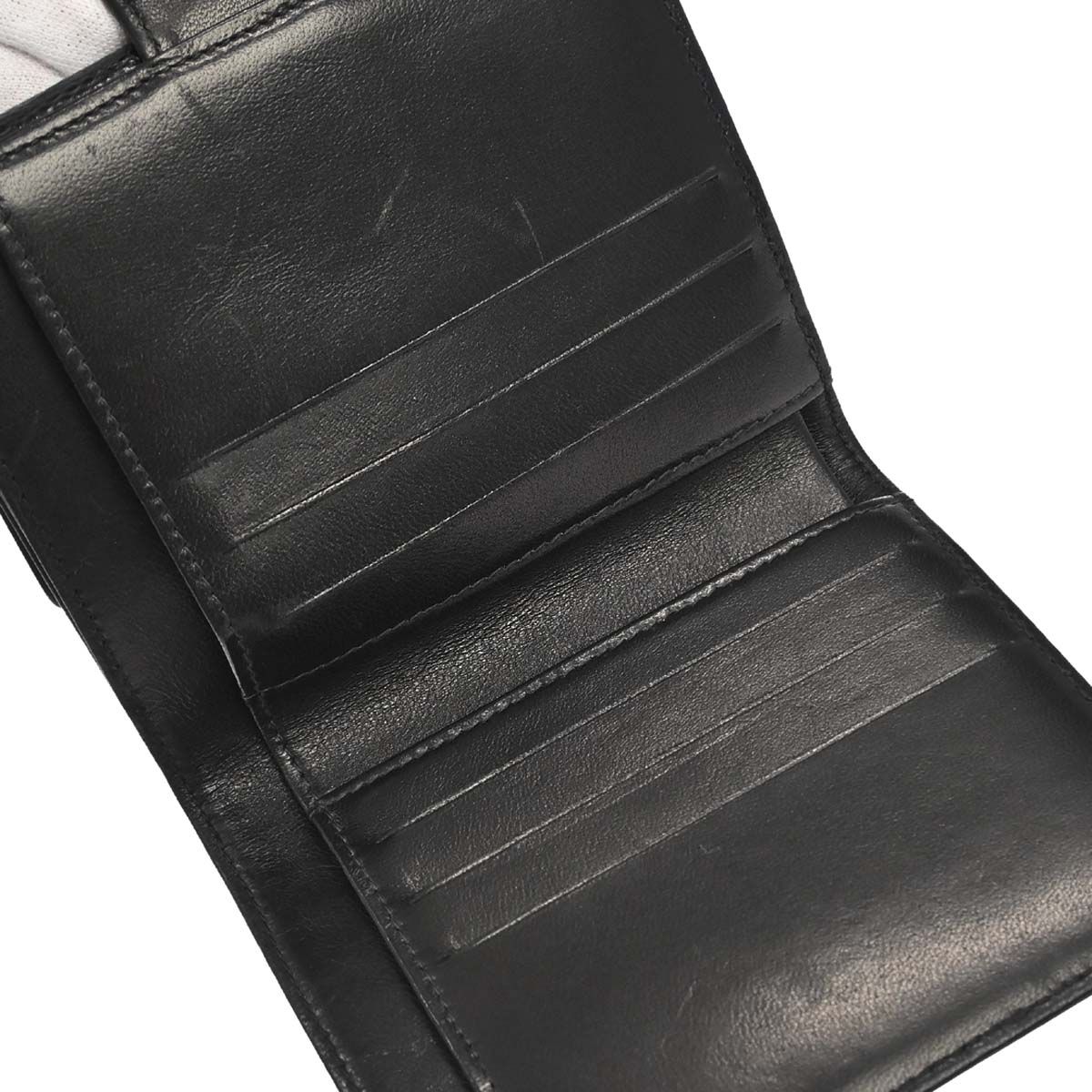 Chanel 2000-2002 Black Caviar Skin Bifold Wallet