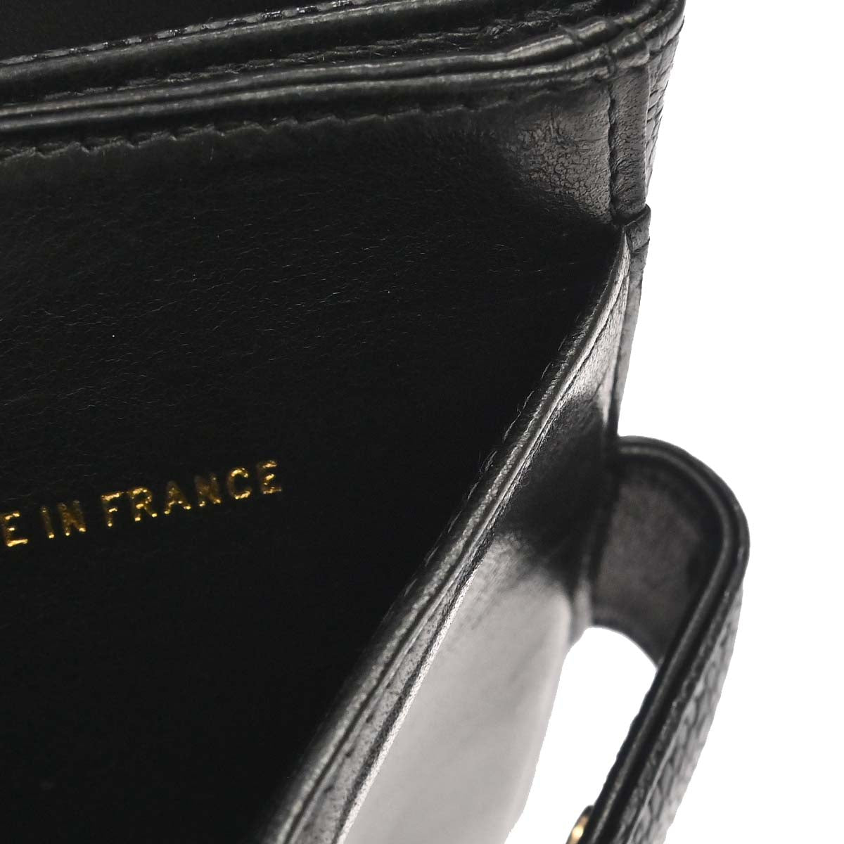 Chanel 2000-2002 Black Caviar Skin Bifold Wallet