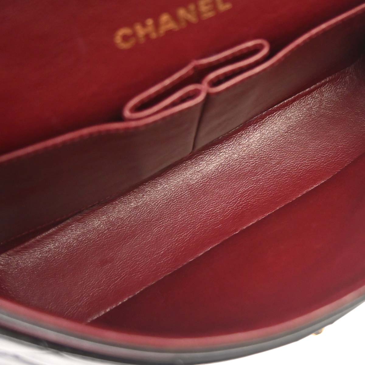Chanel 1994-1996 Black Lambskin Small Classic Double Flap Shoulder Bag