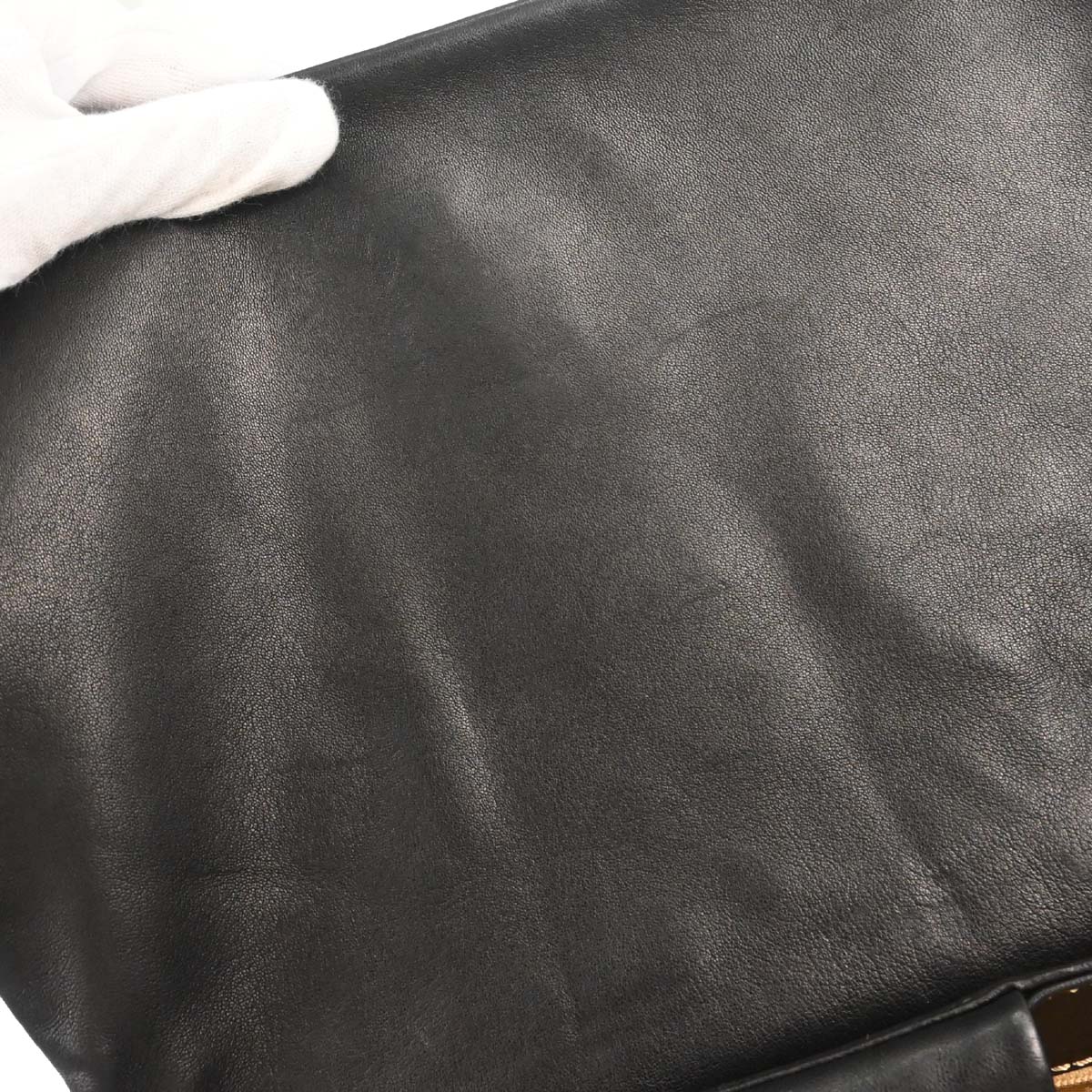 Chanel Black Lambskin Wild Stitch Accordion Flap Bag Shoulder Bag