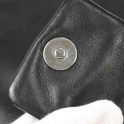 Chanel Black Lambskin Wild Stitch Accordion Flap Bag Shoulder Bag