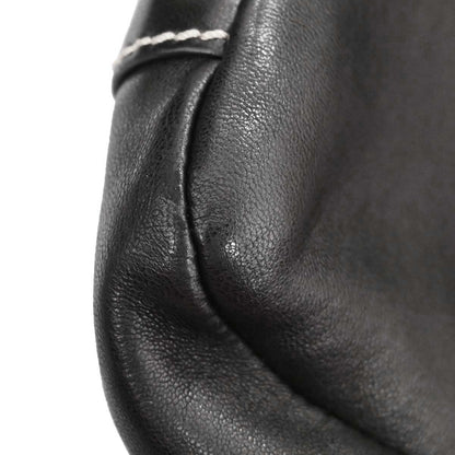Chanel Black Lambskin Wild Stitch Accordion Flap Bag Shoulder Bag