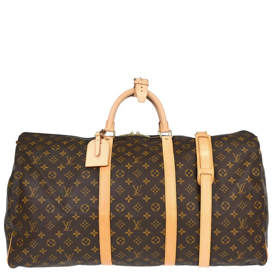 Louis Vuitton Monogram Keepall Bandouliere 60 Duffle Bag M41412