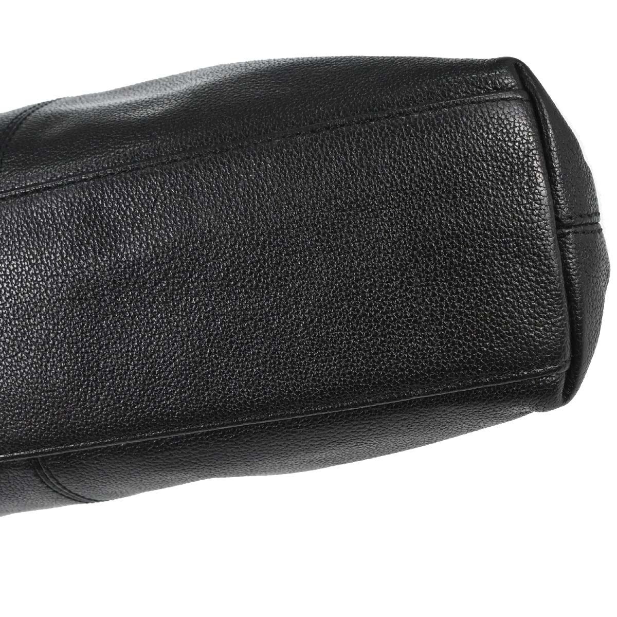 Chanel 1997-1999 Black Calfskin Faux Tortoiseshell Tote Handbag